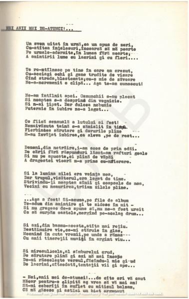 M-1076-1130-51 - 55 de Poezii în manuscris dactilografiat. ALEXANDRU MIRCESCU
